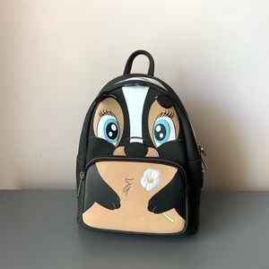 Loungefly Disney Bambi Flower Cosplay Skunk Backpack NWOT